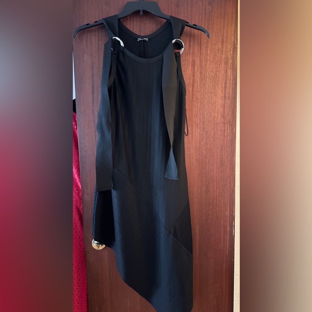 Zara Black Long Sleeve Sheath Dress